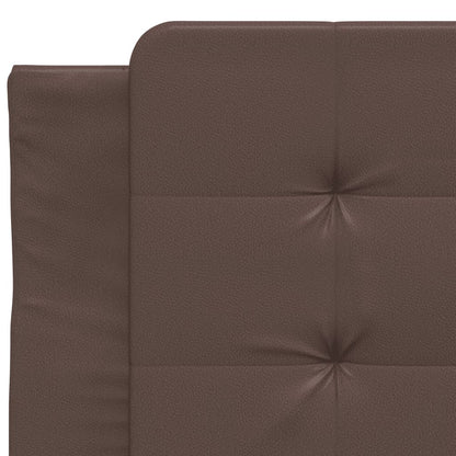 Bed Frame without Mattress "Zadar" Brown 90x200 cm Faux Leather