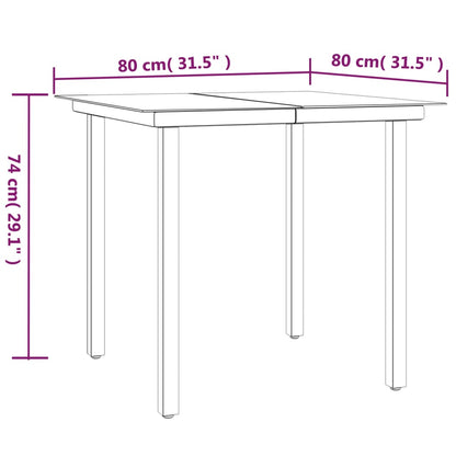 5 Piece Garden Dining Set with Cushions Grey Poly Rattan