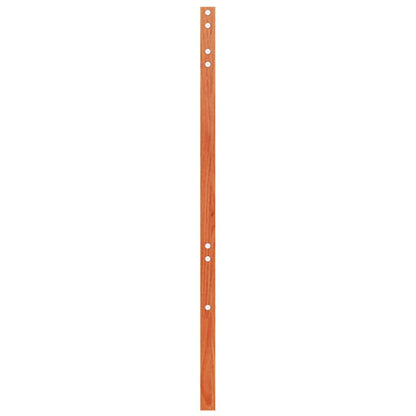 Solid Pine Wood Headboard, Wax Brown Finish, 100 cm