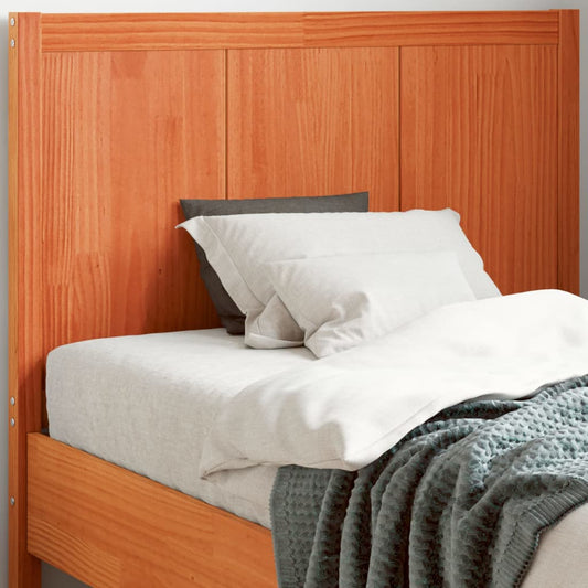 Solid Pine Headboard Wax Brown 100 cm - Durable & Stylish