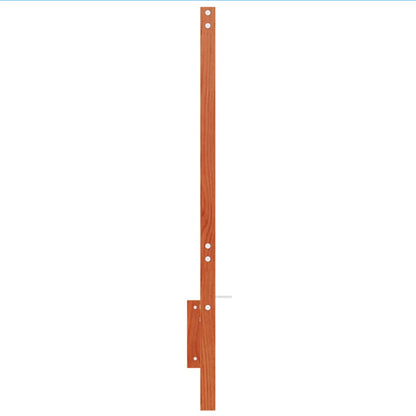 Solid Pine Wood Headboard, 135 cm, Wax Brown Finish