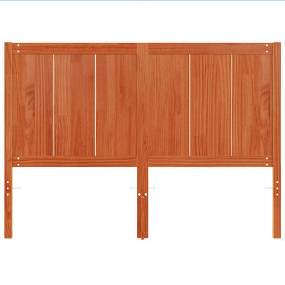 Solid Wood Pine Headboard, Wax Brown, 150 cm