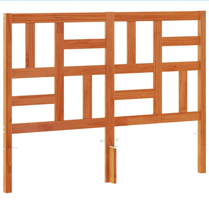 Headboard Wax Brown 135 cm Solid Wood Pine