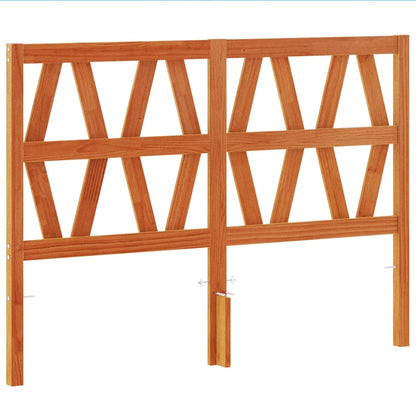 Solid Pine Wood Headboard - Wax Brown, 160 cm