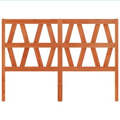 Solid Pine Wood Headboard - Wax Brown, 160 cm