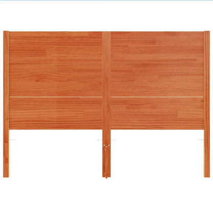 Solid Wood Pine Headboard, Wax Brown, 160 cm - Elegant Bedroom Décor