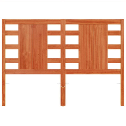 Headboard Wax Brown 135 cm Solid Wood Pine