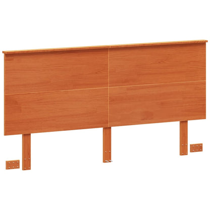 Solid Pine Headboard in Wax Brown, 160 cm – Elegant Bedroom Decor