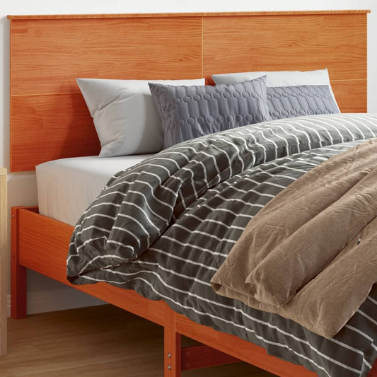 Solid Pine Headboard in Wax Brown, 160 cm – Elegant Bedroom Decor