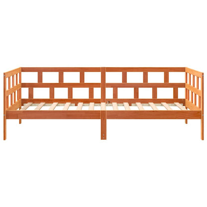 Wax Brown Solid Pine Day Bed Frame 90x200 cm - No Mattress