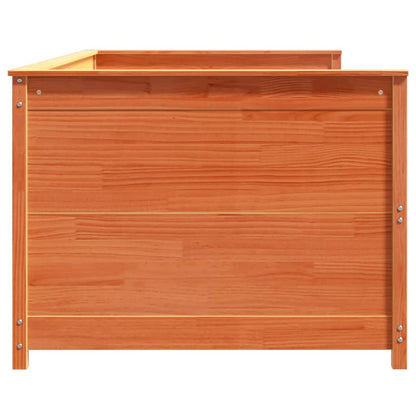 Day Bed without Mattress Wax Brown 100x200 cm Solid Wood Pine