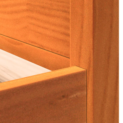 Day Bed without Mattress Wax Brown 100x200 cm Solid Wood Pine