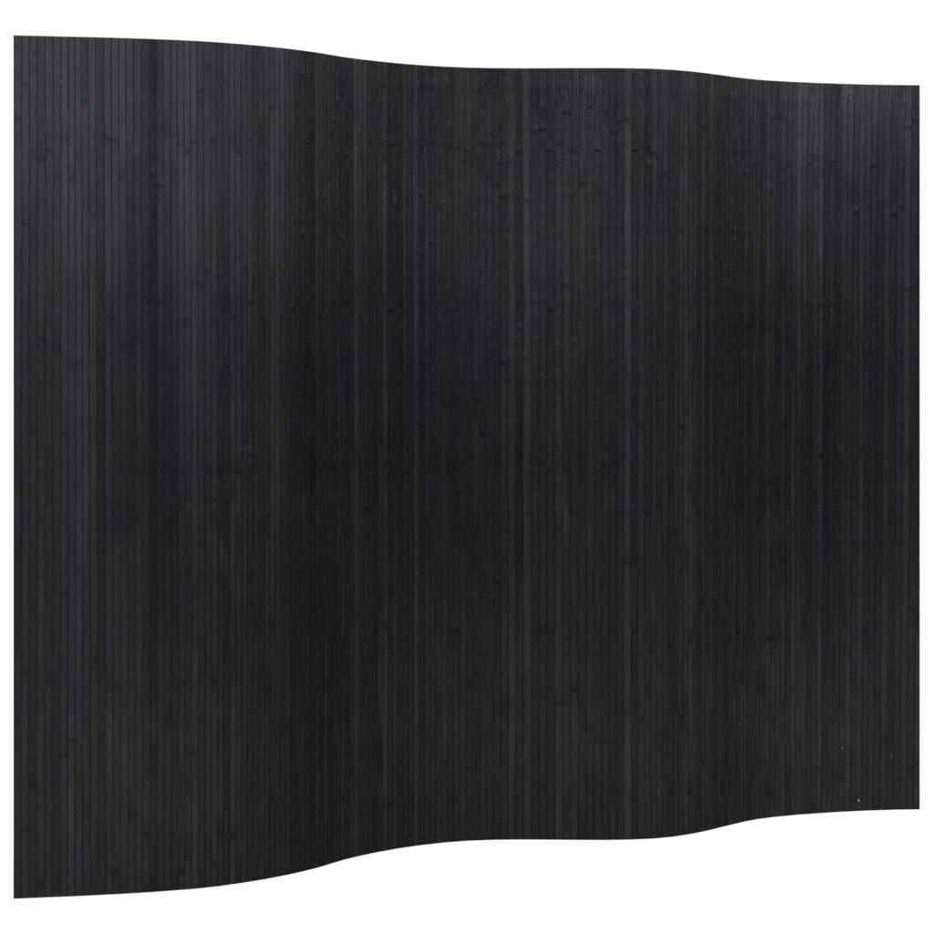 Stylish Black Bamboo Room Divider 165x250 cm | Elegant Privacy Screen