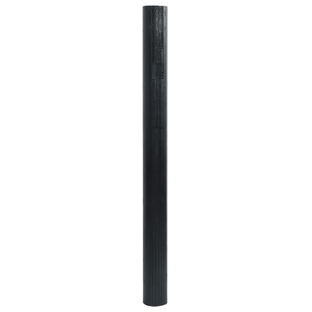 Stylish Black Bamboo Room Divider 165x250 cm | Elegant Privacy Screen