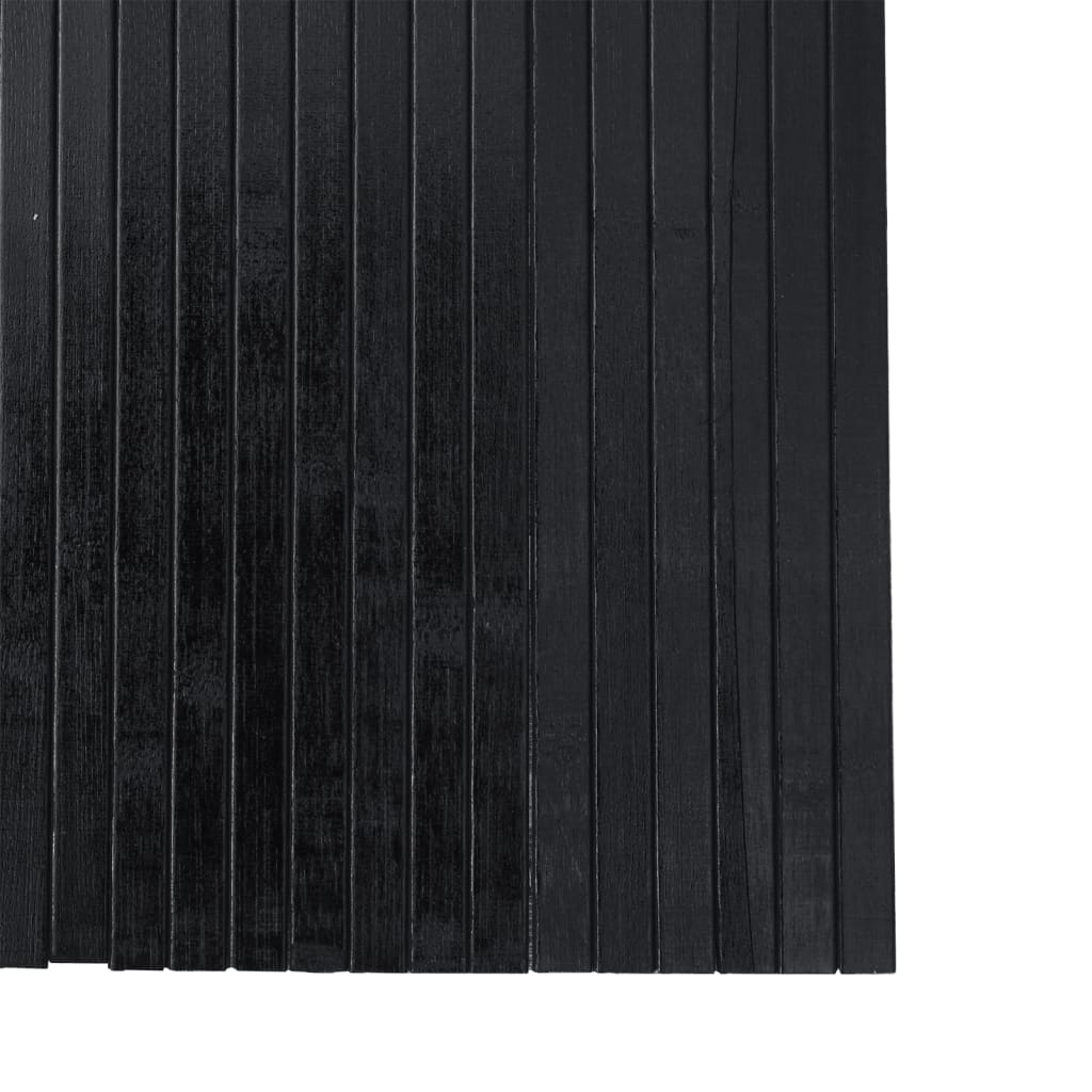 Stylish Black Bamboo Room Divider 165x250 cm | Elegant Privacy Screen