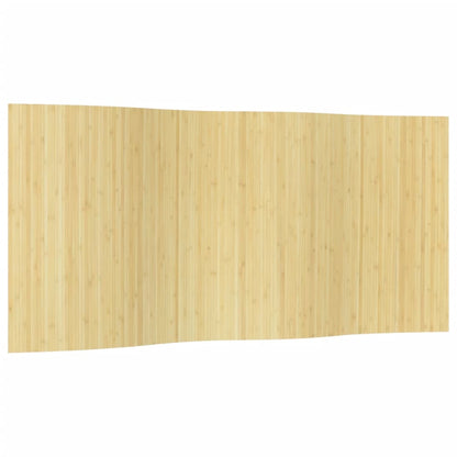 Bamboo Room Divider, Light Natural, 165x400 cm - Stylish Privacy Screen