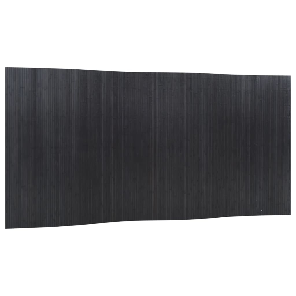 Stylish Bamboo Room Divider, Grey, 165x400 cm – Elegant Privacy Solution
