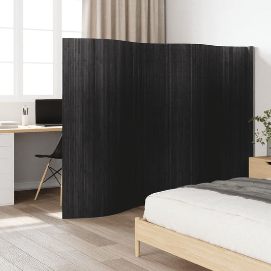Stylish Bamboo Room Divider, Grey, 165x400 cm – Elegant Privacy Solution