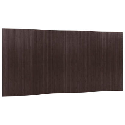 Room Divider - Bamboo Dark Brown 165x400 cm | Stylish Privacy Screen