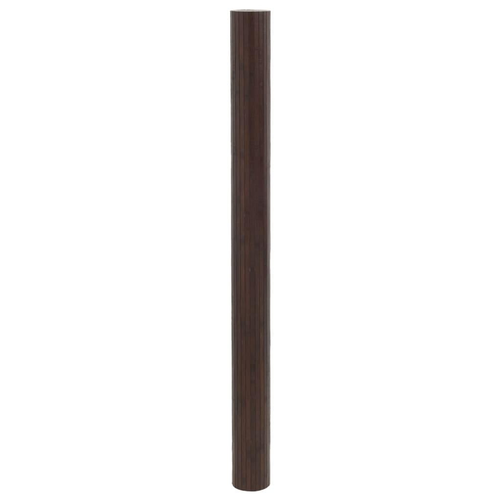Room Divider - Bamboo Dark Brown 165x400 cm | Stylish Privacy Screen