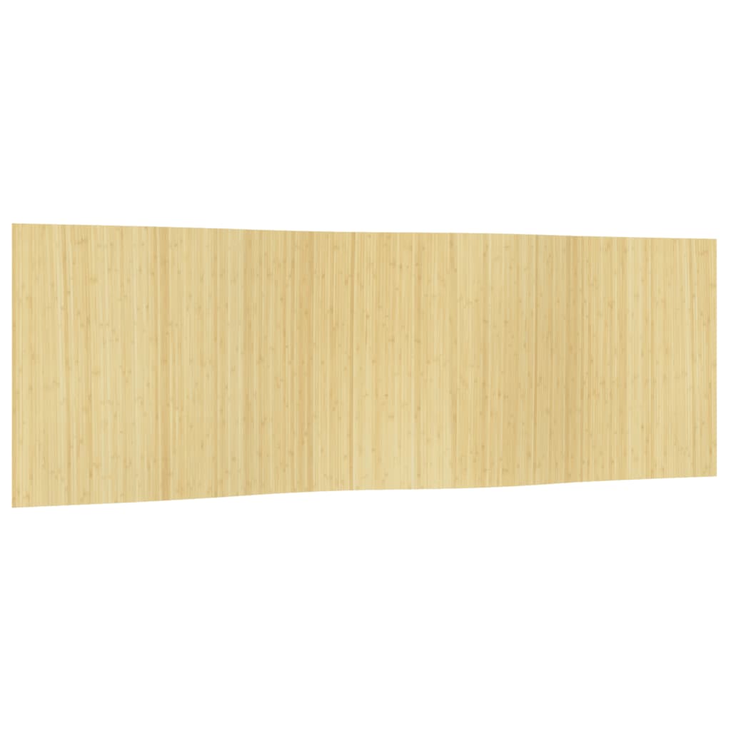 Bamboo Room Divider, Light Natural, 165x600 cm - Elegant Privacy Screen