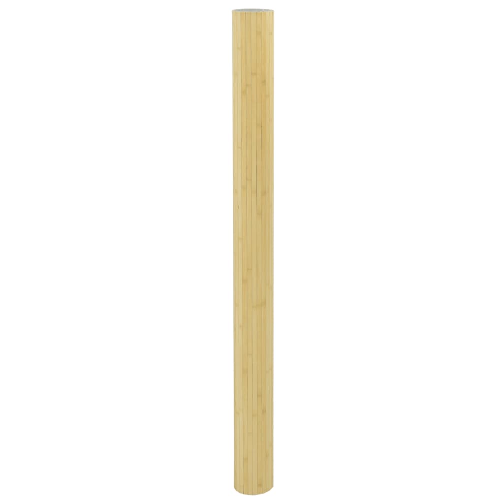 Bamboo Room Divider, Light Natural, 165x600 cm - Elegant Privacy Screen