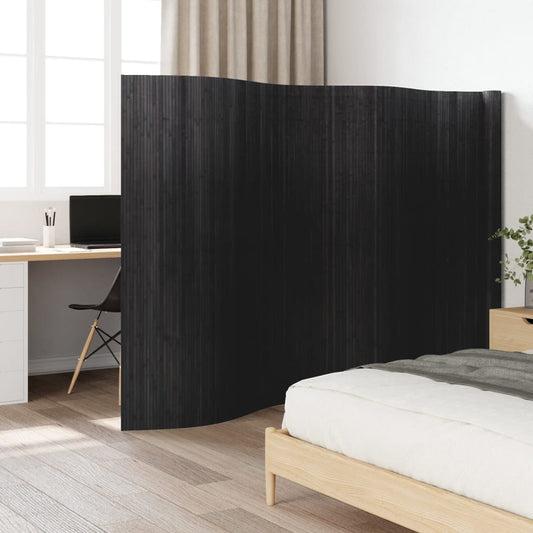 Bamboo Room Divider Grey 165x600 cm - Elegant Privacy Solution