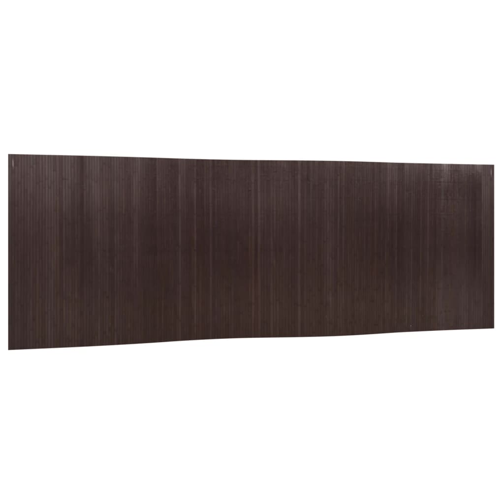 Bamboo Room Divider 165x600 cm - Elegant Dark Brown Partition