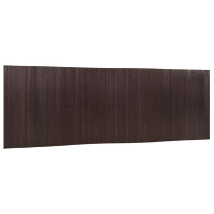 Bamboo Room Divider 165x600 cm - Elegant Dark Brown Partition