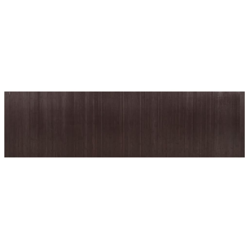 Bamboo Room Divider 165x600 cm - Elegant Dark Brown Partition
