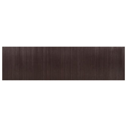Bamboo Room Divider 165x600 cm - Elegant Dark Brown Partition