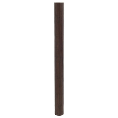 Bamboo Room Divider 165x600 cm - Elegant Dark Brown Partition