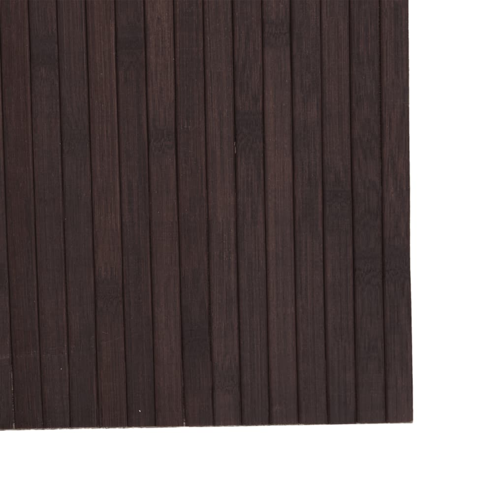 Bamboo Room Divider 165x600 cm - Elegant Dark Brown Partition