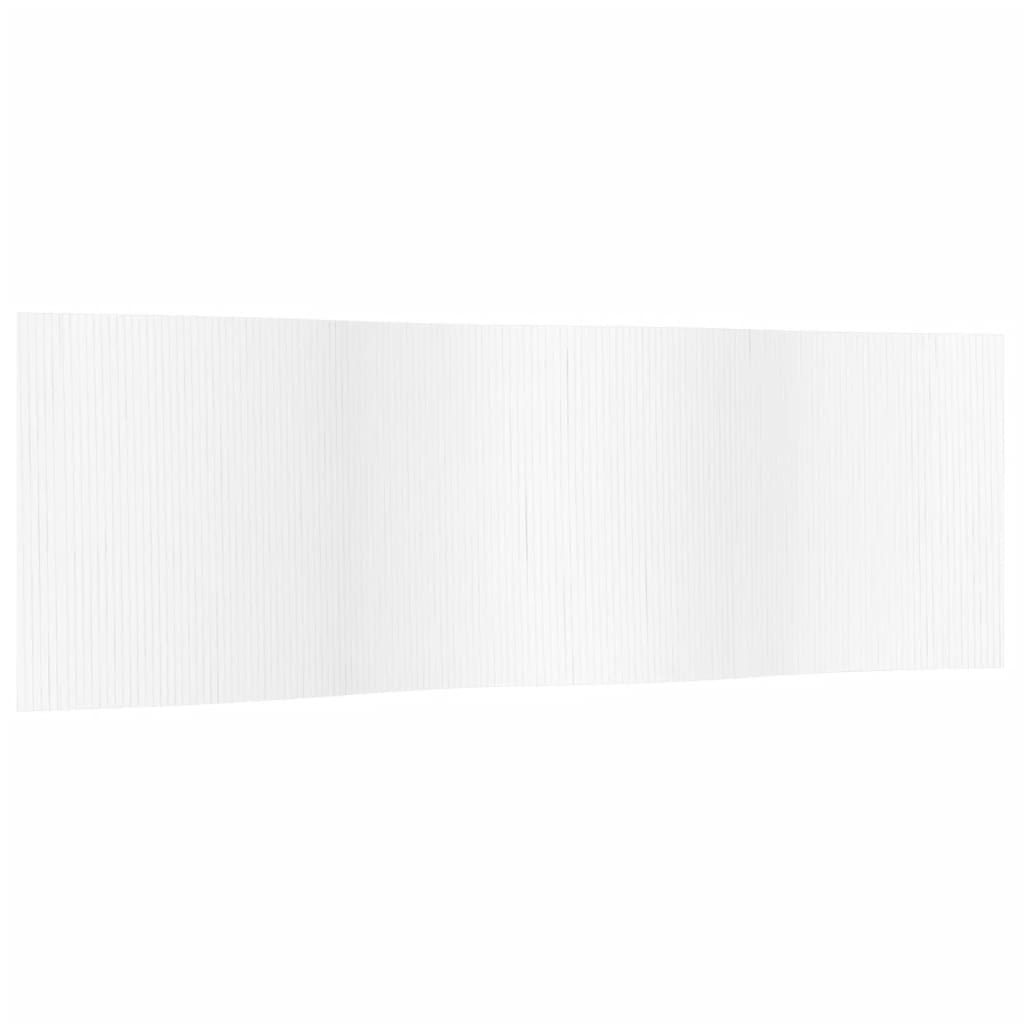 White Bamboo Room Divider 165x600 cm - Elegant & Versatile Partition