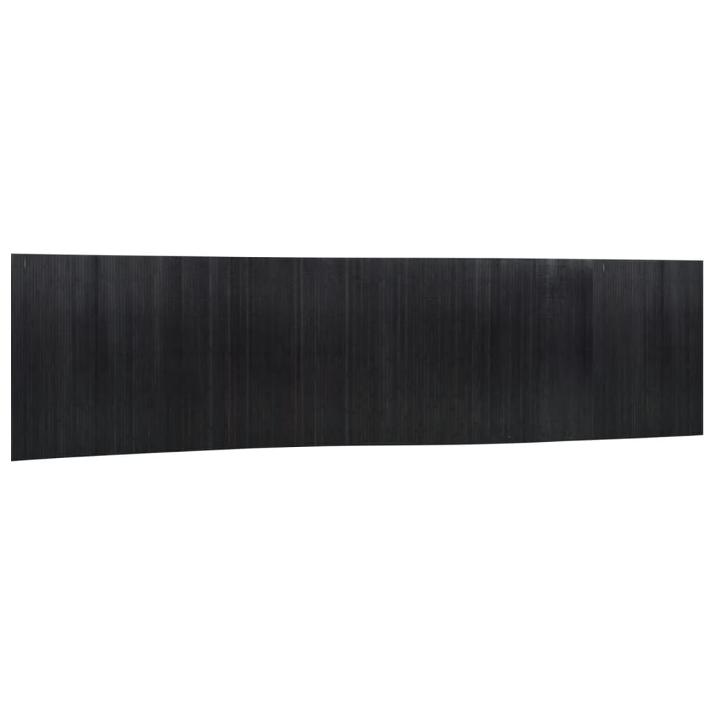Stylish Black Bamboo Room Divider 165x800 cm