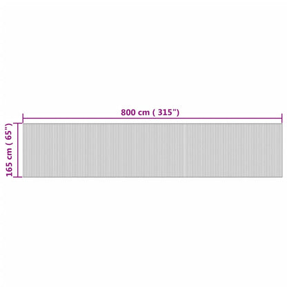Natural Bamboo Room Divider, 165x800 cm - Stylish & Eco-Friendly