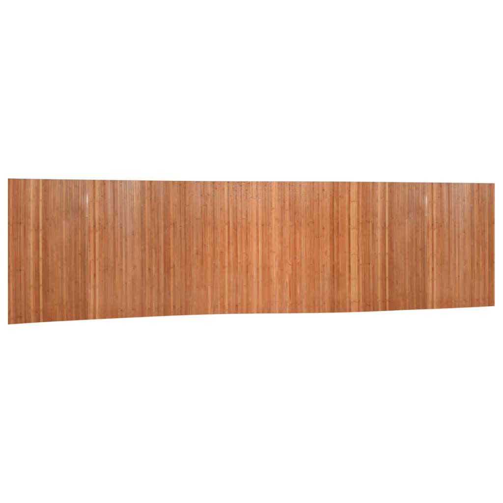 Elegant Brown Bamboo Room Divider 165x800 cm - Stylish Privacy Solution