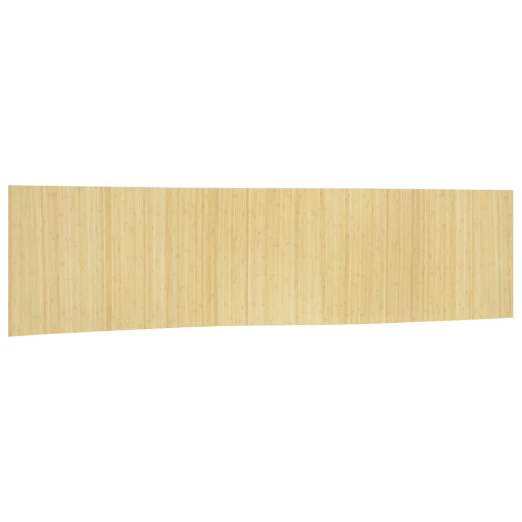Bamboo Room Divider 165x800cm, Light Natural Finish