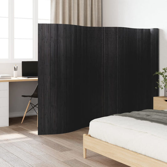 Elegant Grey Bamboo Room Divider 165x800 cm