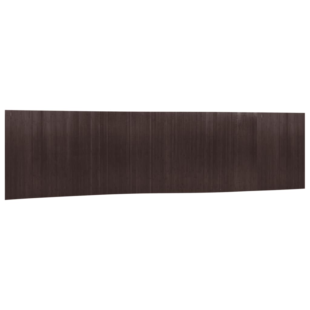 Dark Brown Bamboo Room Divider 165x800 cm - Stylish & Eco-Friendly