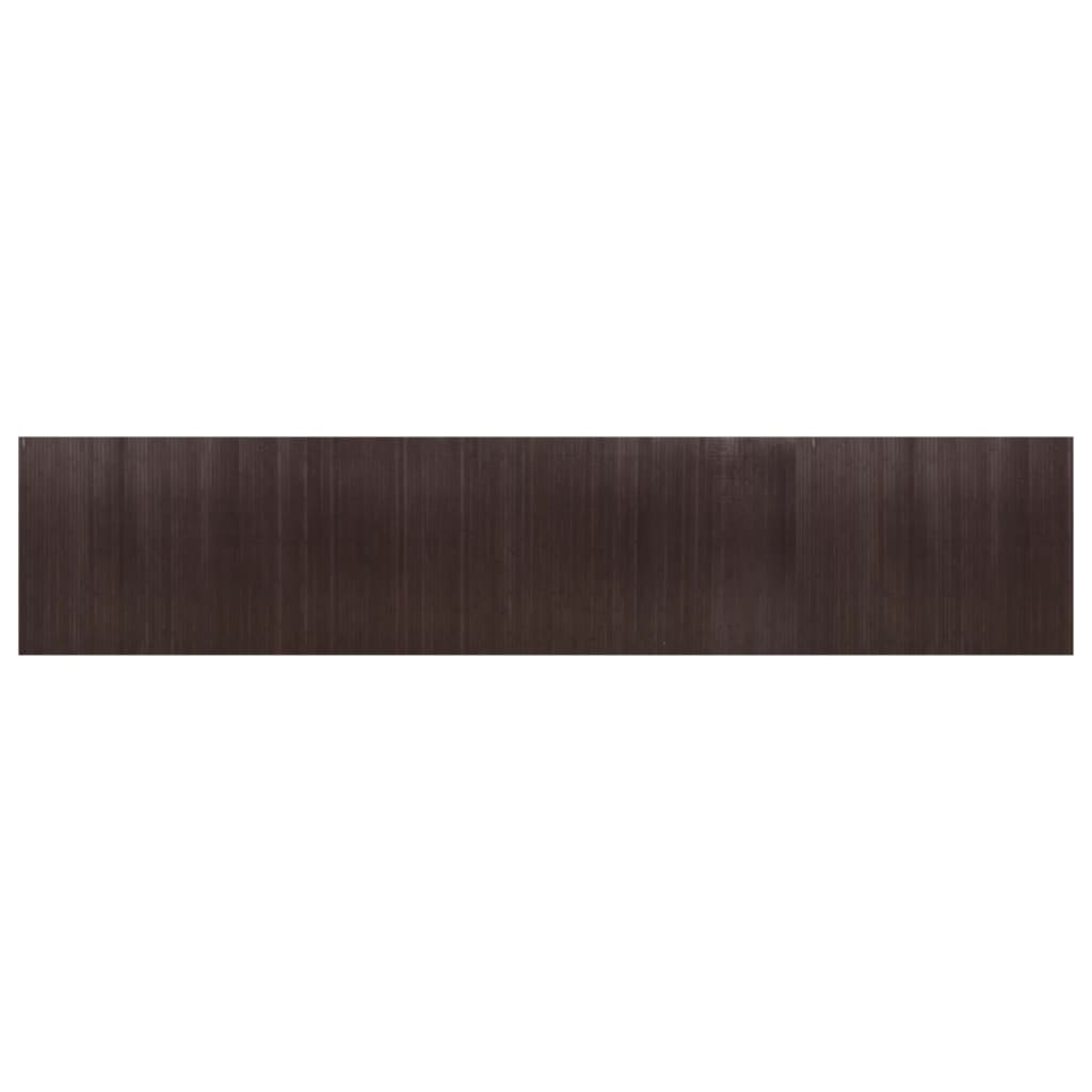 Dark Brown Bamboo Room Divider 165x800 cm - Stylish & Eco-Friendly