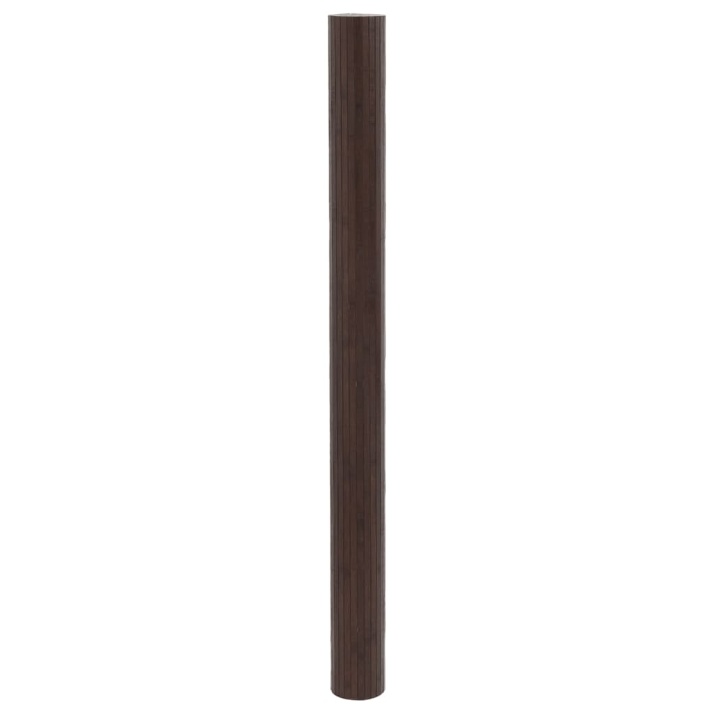 Dark Brown Bamboo Room Divider 165x800 cm - Stylish & Eco-Friendly