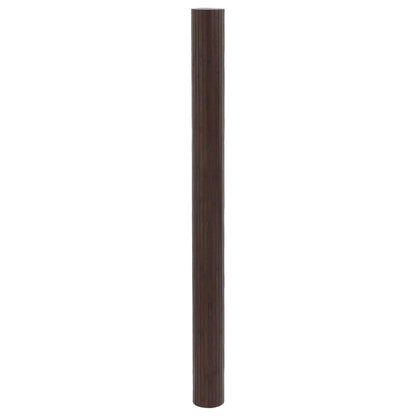 Dark Brown Bamboo Room Divider 165x800 cm - Stylish & Eco-Friendly