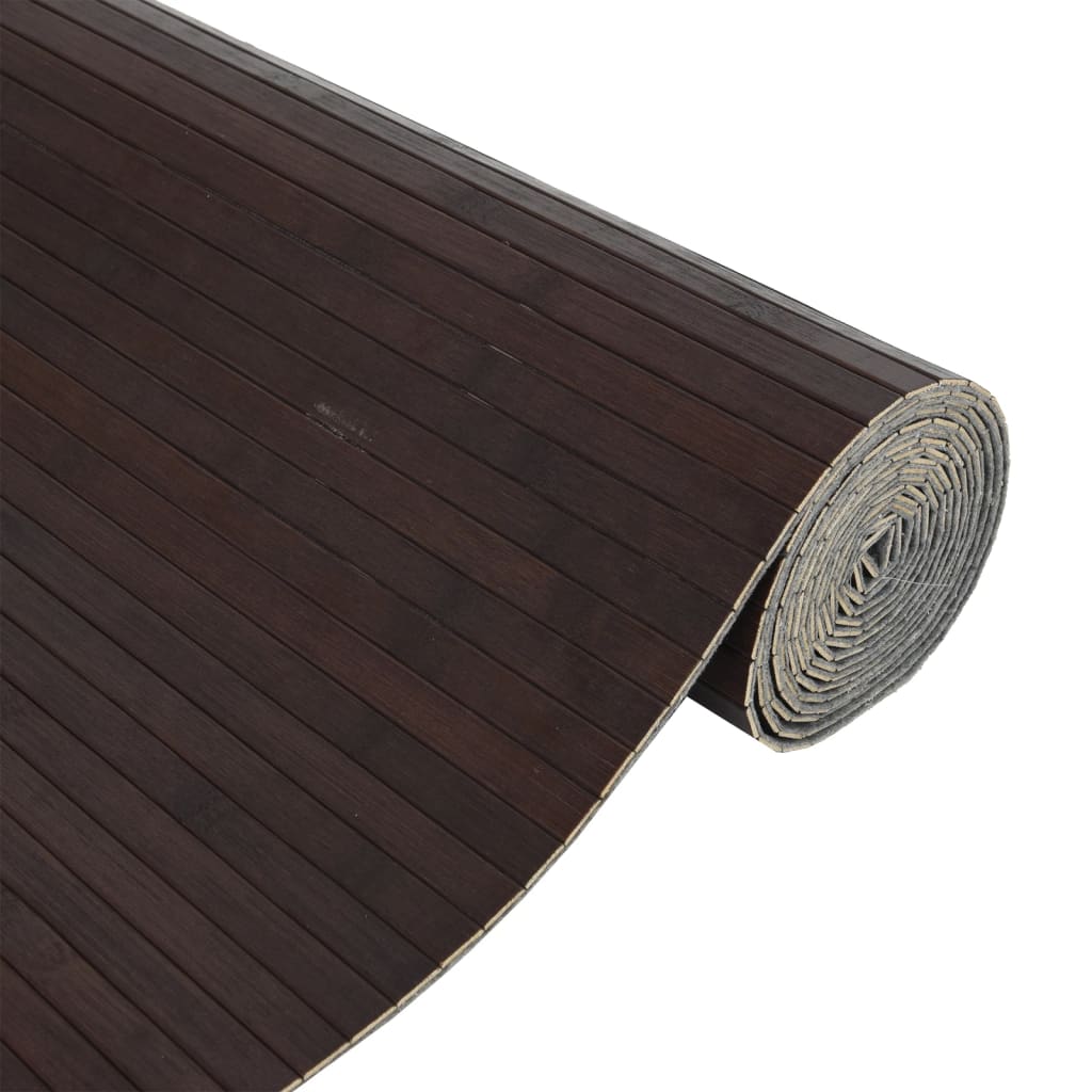 Dark Brown Bamboo Room Divider 165x800 cm - Stylish & Eco-Friendly
