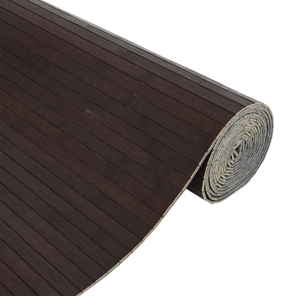 Dark Brown Bamboo Room Divider 165x800 cm - Stylish & Eco-Friendly
