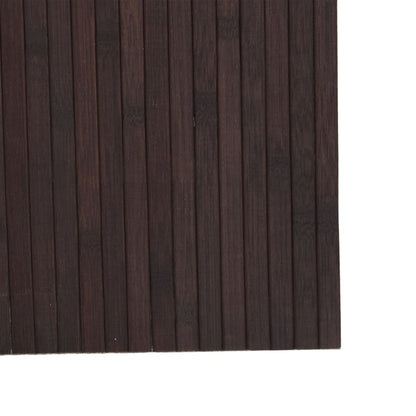 Dark Brown Bamboo Room Divider 165x800 cm - Stylish & Eco-Friendly