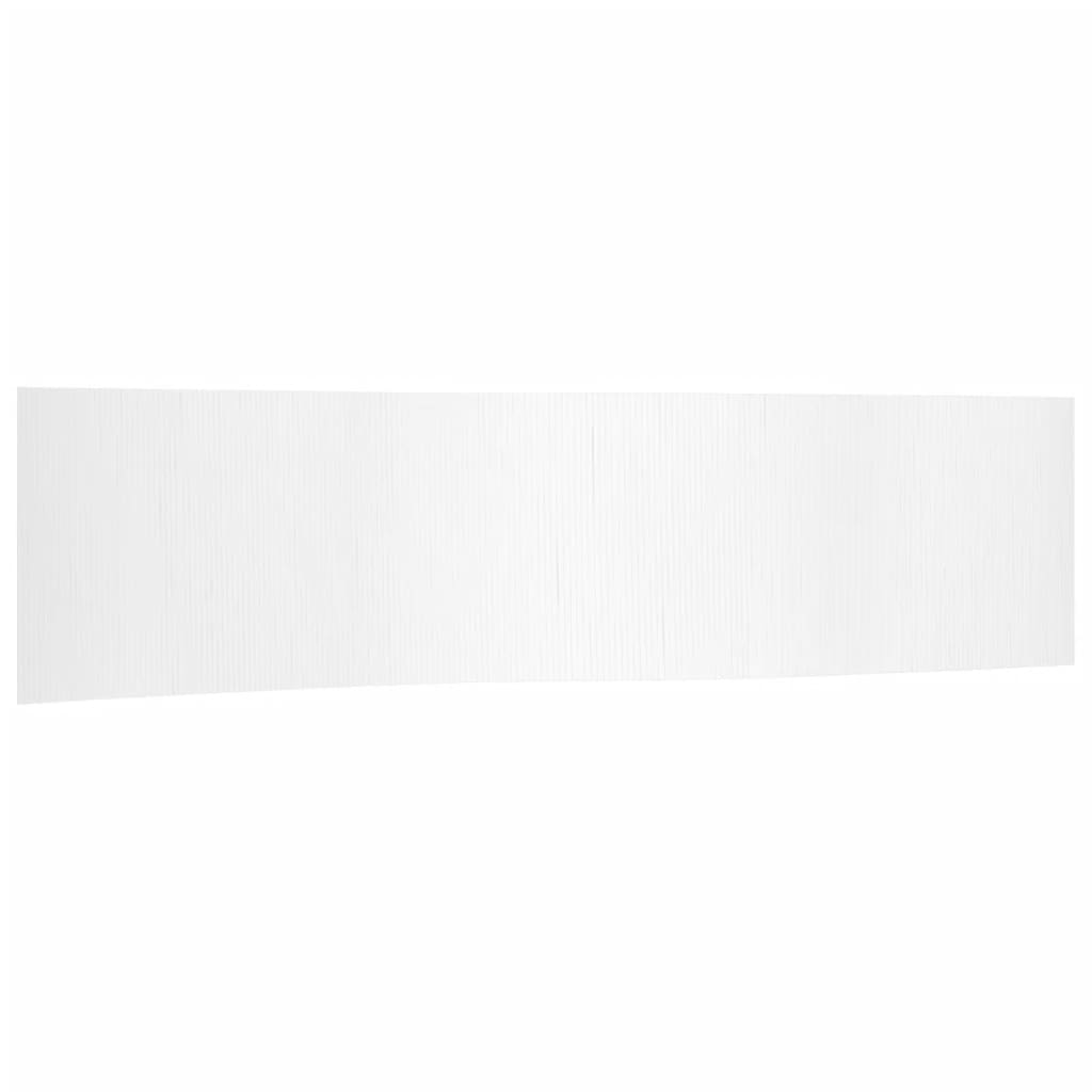 Elegant White Bamboo Room Divider 165x800 cm