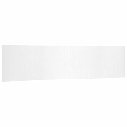 Elegant White Bamboo Room Divider 165x800 cm