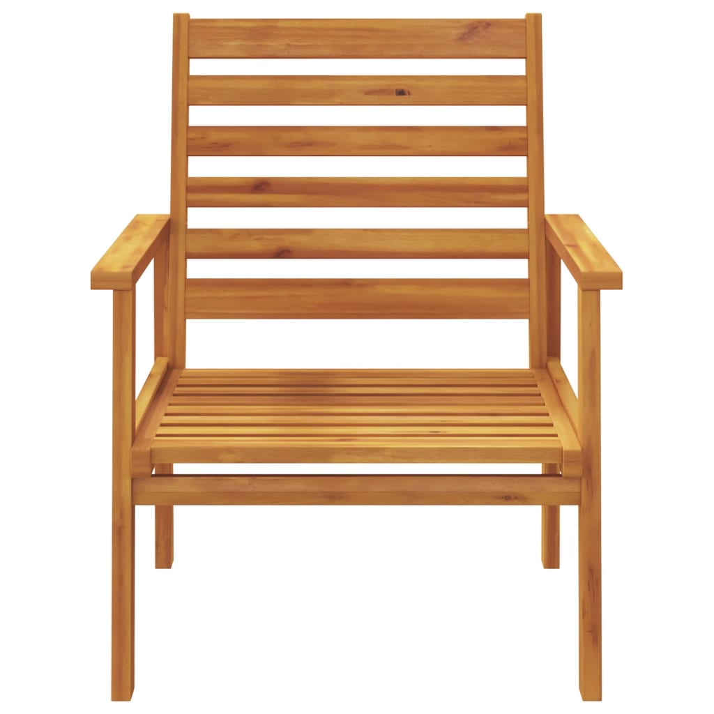 Solid Acacia Garden Sofa Chair Set, 2pcs, 66.5x65x81 cm
