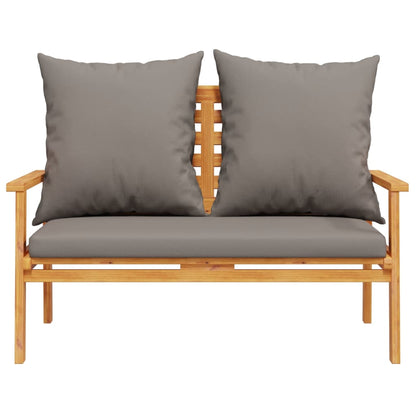 Solid Acacia Garden Sofa Bench 120cm with Cushion - Stylish & Durable
